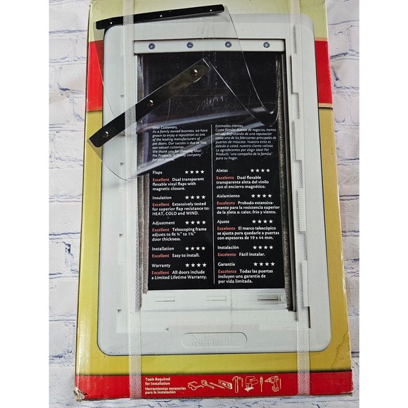 Ideal Pet Products RUFF WEATHER Dog Door Medium 7.25" x 13" Flap SEALED - Picture 3 of 9